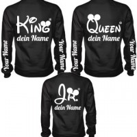 King - Queen - Jr. Sweater Family 3er Set selbst gestalten